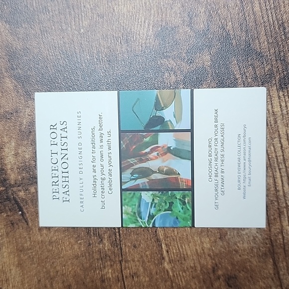 BOURYO Blue Light Blocking Glasses NWT One Green and One Brown Small Frames - Picture 3 of 10